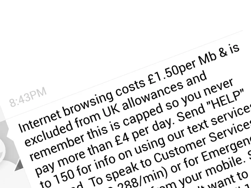 Roaming costs
